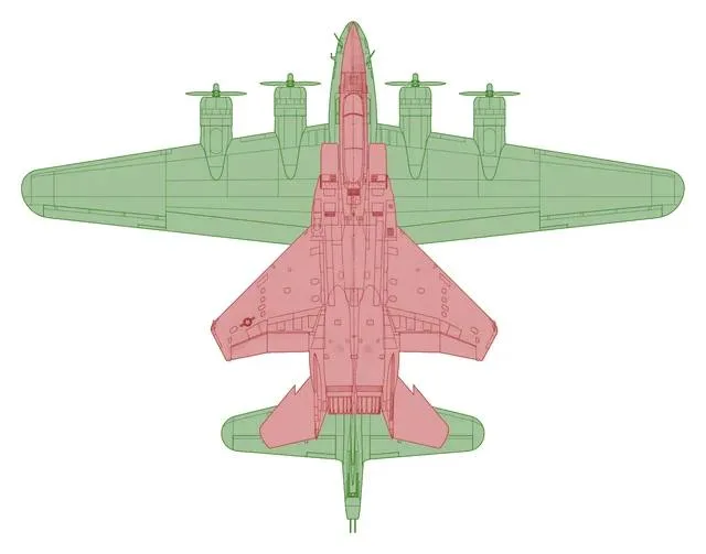 Сравнение бомбардировщика времен Второй мировой войны B-17 Flighing Fortress и истребителя-бомбардировщика F-15 Eagle