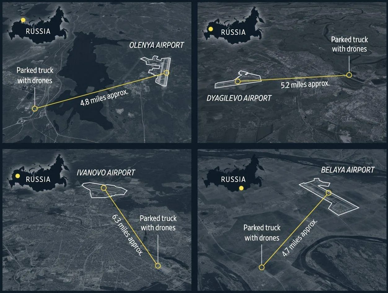 The Wall Street Journal опубликовали новые подробности о дроновой операции СБУ Украины «Паутина»