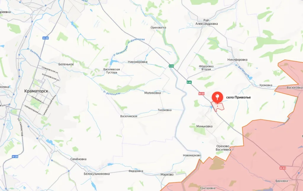 ВСУ подорвали дамбу в селе Приволье чтобы замедлить продвижение ВС РФ к Славянско-Краматорской агломерации с юго-востока вдоль дороги М03