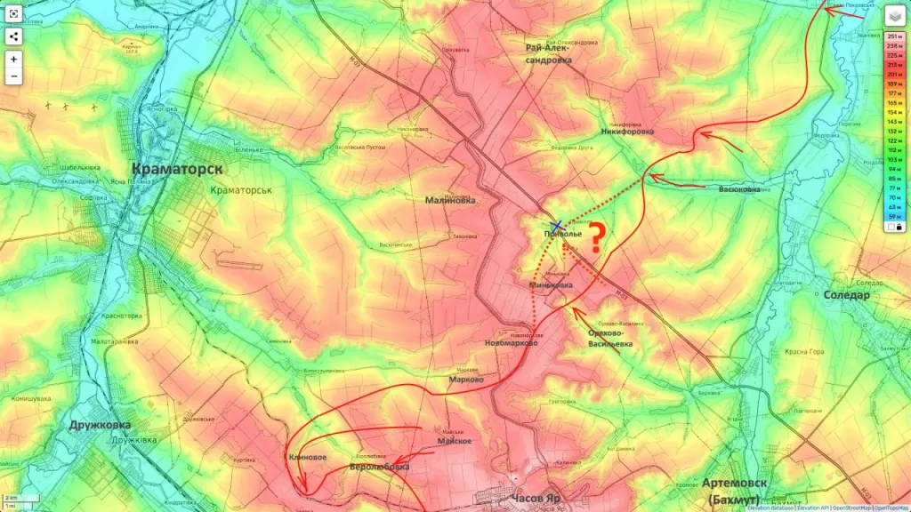 Юрий Подоляка — Краматорское направление на середину дня 07.12.25: Привольное