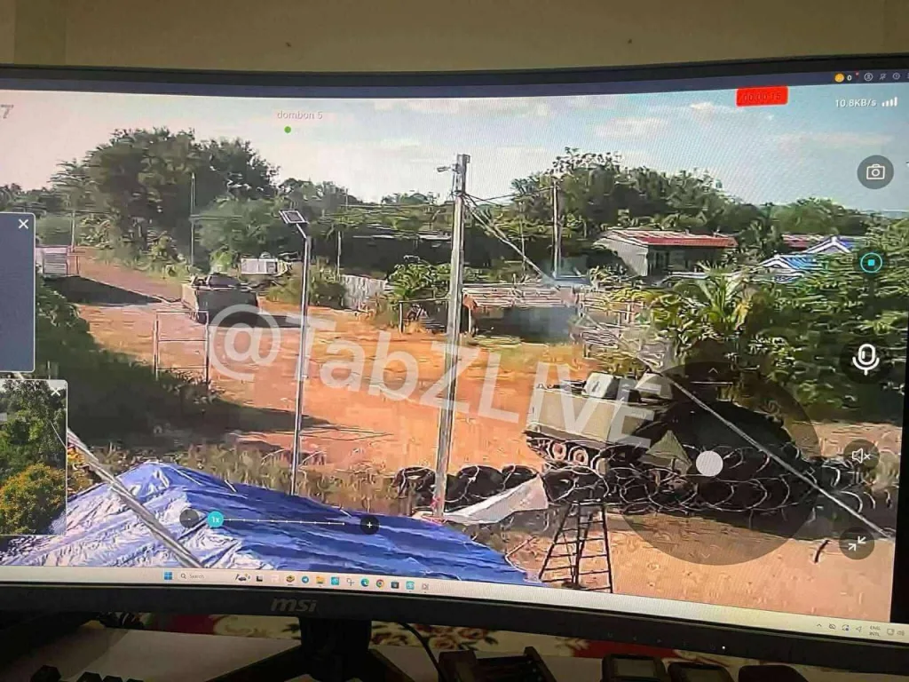 Тайские танки M48A5PI, БТР M113 ACAV и пехота пересекают границу Таиланда и Камбоджи