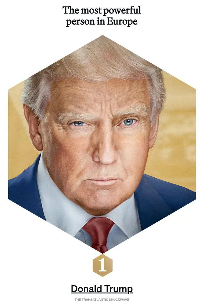 Издание POLITICO опубликовало список самых влиятельных людей Европы: на первом месте Трамп, Зеленский - на 14-м