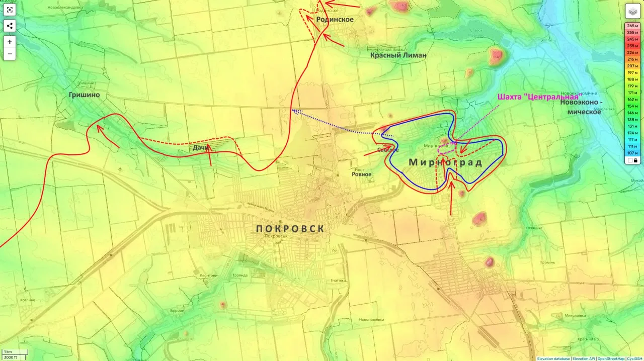 Юрий Подоляка — Покровское направление: Мирноград — обстановка на утро 11.12.25