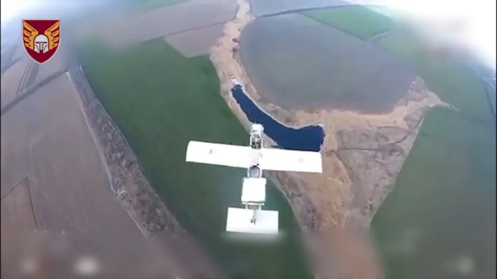 Перехват дрона-камикадзе "Молния-2" с установленным терминалом Starlink