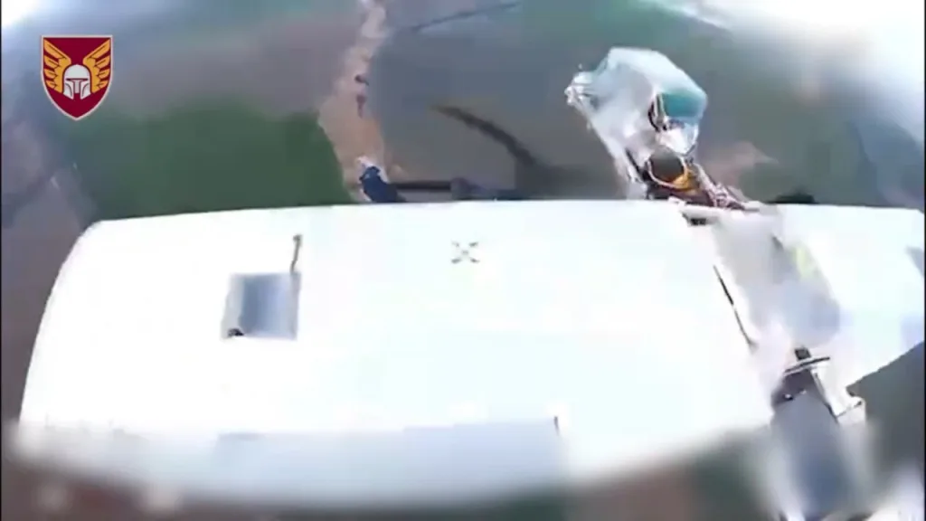 Перехват дрона-камикадзе "Молния-2" с установленным терминалом Starlink