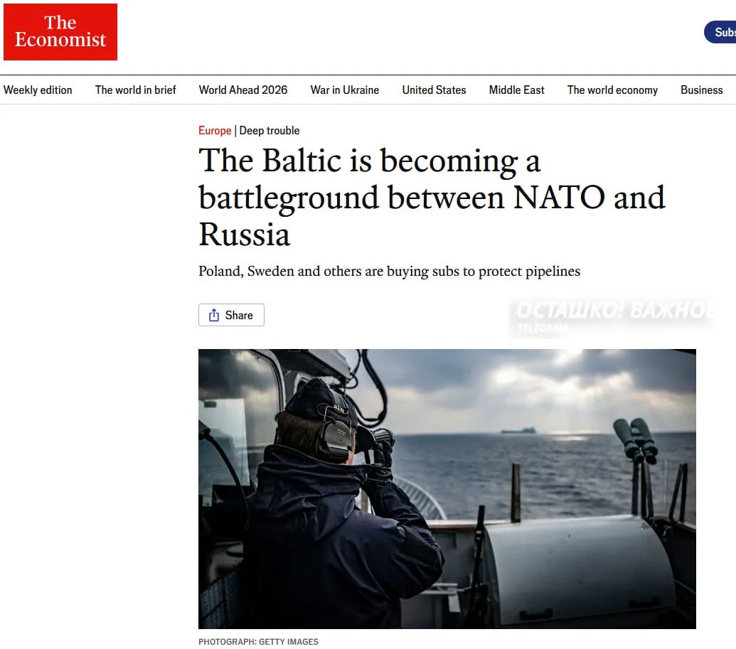 Балтика превращается в поле боя между Россией и НАТО — The Economist