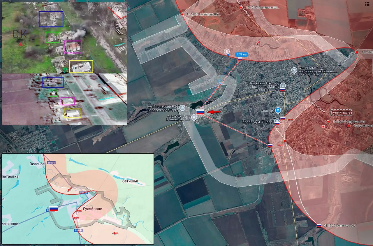 Большая часть Гуляйполя уже находится под контролем российской армии