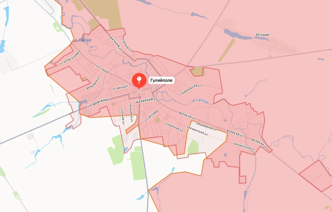 Большая часть Гуляйполя уже находится под контролем российской армии
