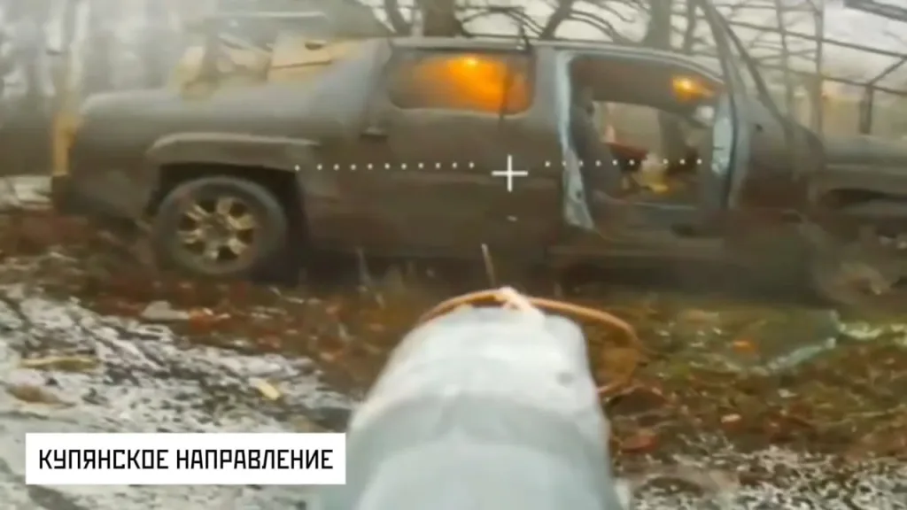 Активная работа FPV-дронов по украинской логистике и бронетехнике на Купянском направлении