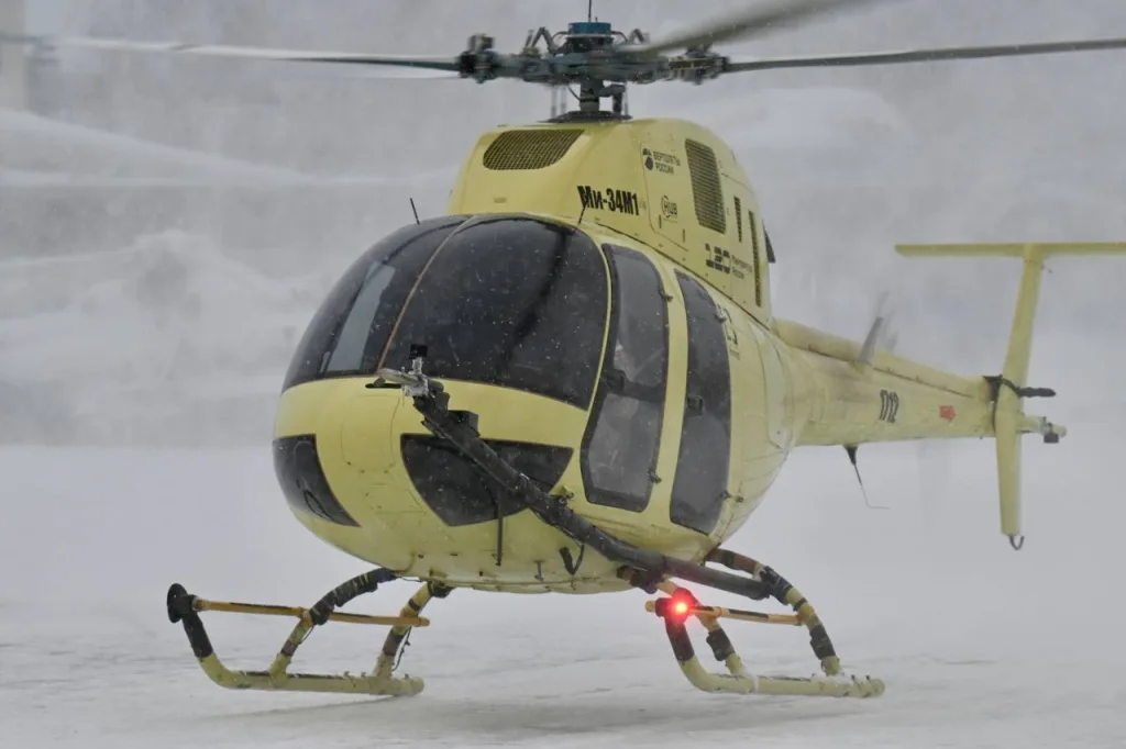 Легкий вертолет Ми-34М1 с новым отечественным двигателем ВК-650В вчера совершил первый полет