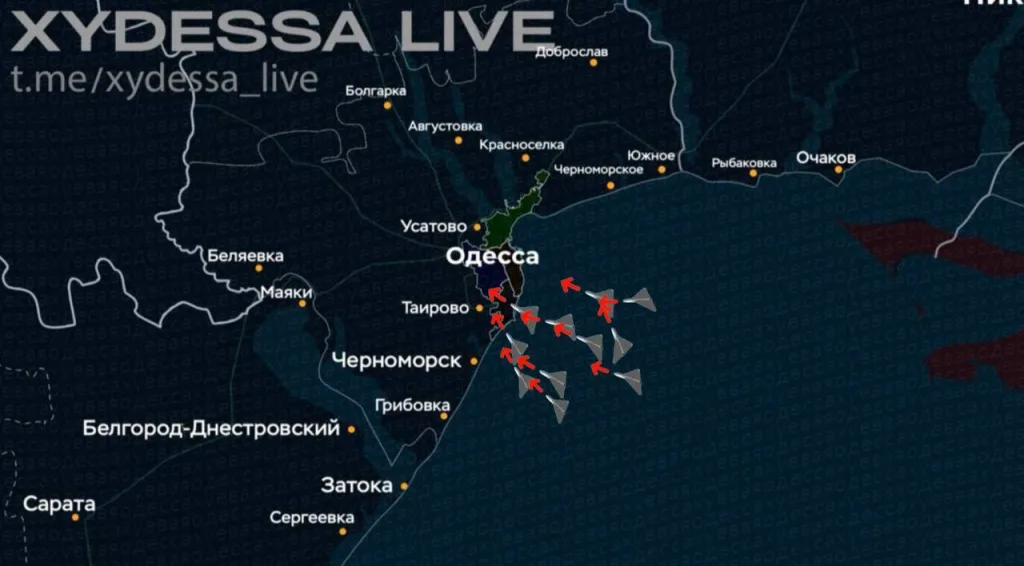 Одессу атаковали десятки «Гераней»