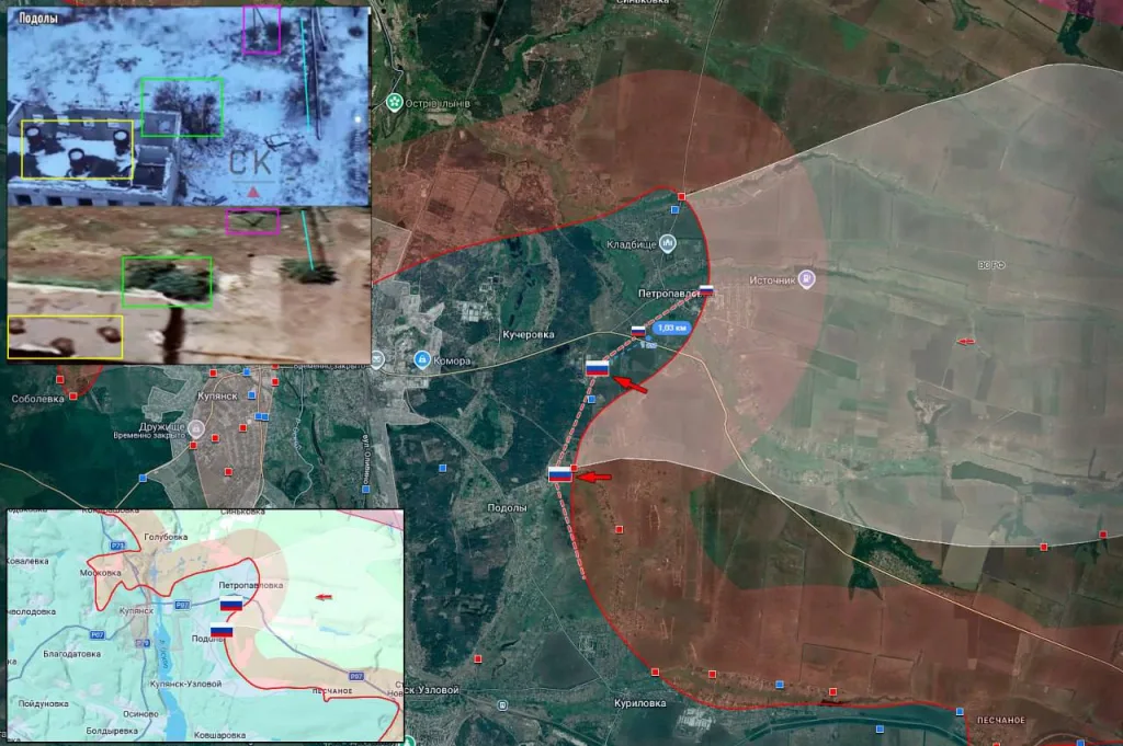 От МО РФ появилось видео из Подол на Купянском направлении