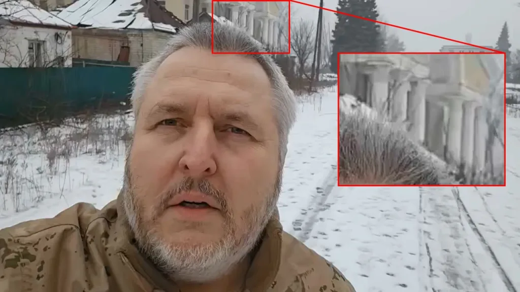 Видео противника из центра Купянска-Узлового, недавно освобожденного ВС РФ в ходе доклада Валерия Герасимова