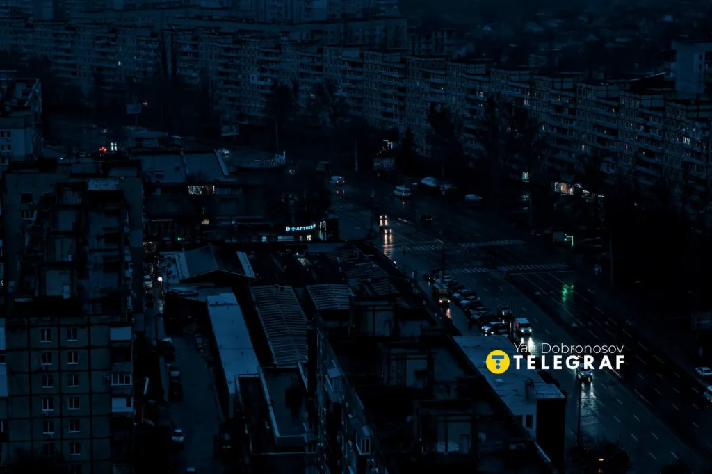 Так выглядит Днепропетровск после вчерашних ударов по энергетике