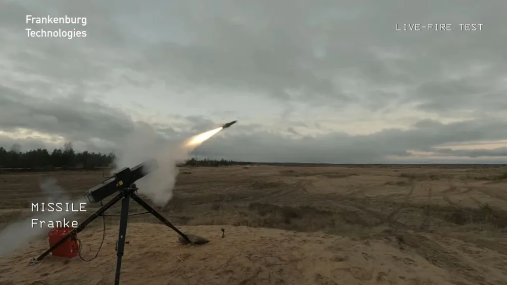 Кадры испытаний эстонской ракеты-перехватчика Mark I, адаптированной специально для поражения дронов-камикадзе типа Shahed-136/"Герань"