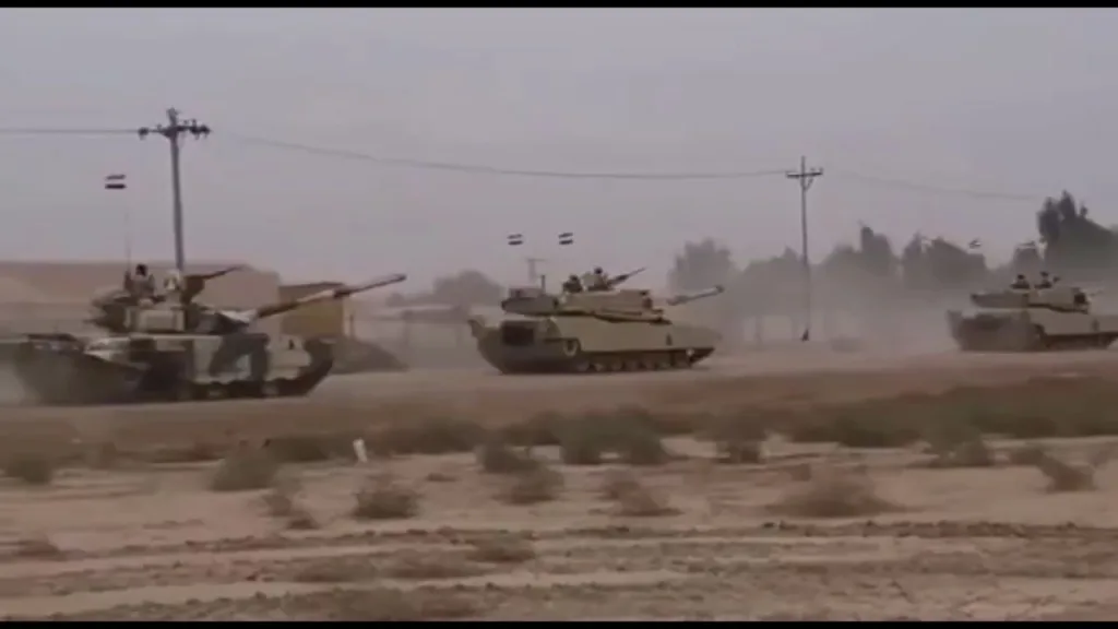 Необычное зрелище в лице танков Т-90С и M1A1SA Abrams армии Ирака, двигающихся в единой колонне