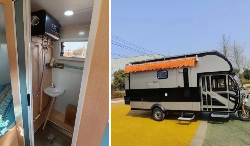 Электрический автодом на трицикле с солнечными панелями и кондиционером Xiaomi