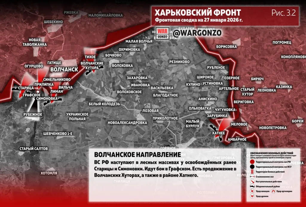 Варгонзо: Фронтовая сводка на утро 27.01.2026