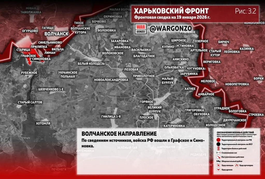 Варгонзо: Фронтовая сводка на утро 19.01.2026