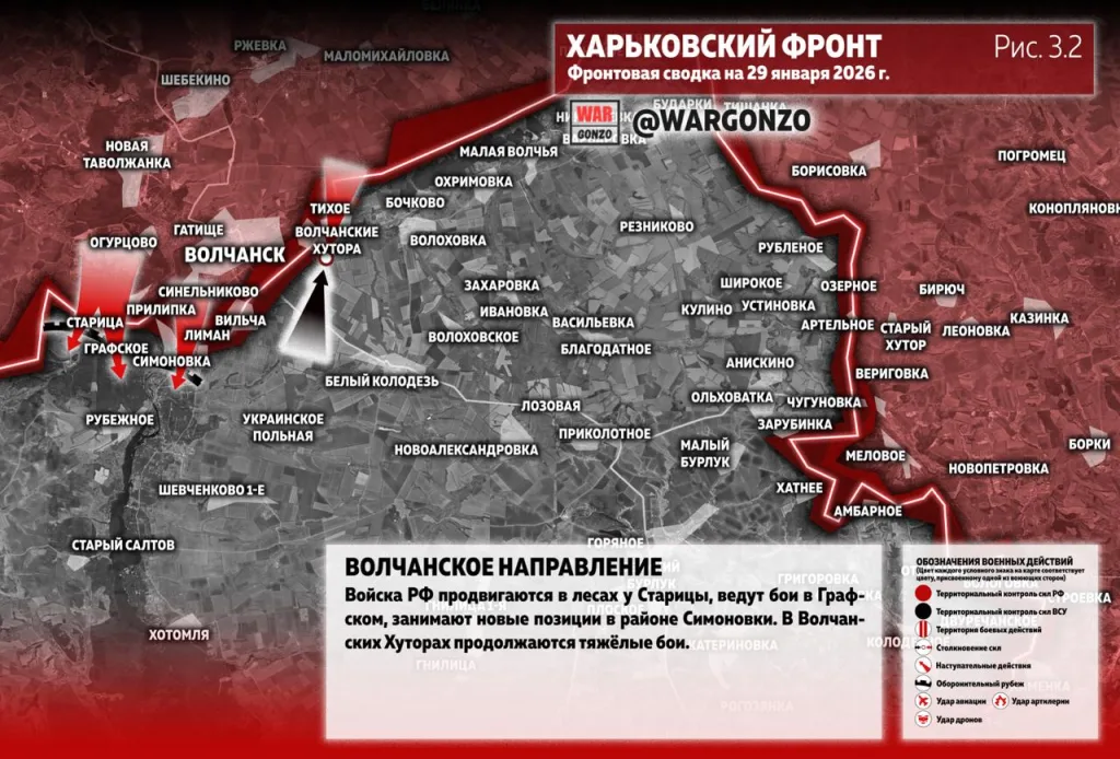 Варгонзо: Фронтовая сводка на утро 29.01.2026