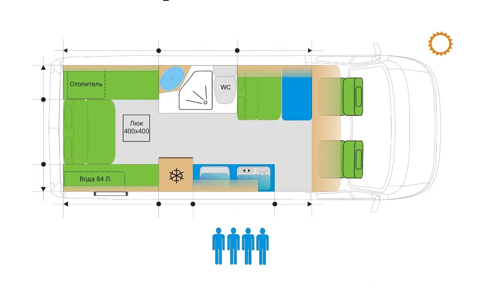 Автодом для четверых на базе Газель Некст: комфорт и богатое оснащение — что скрывается внутри