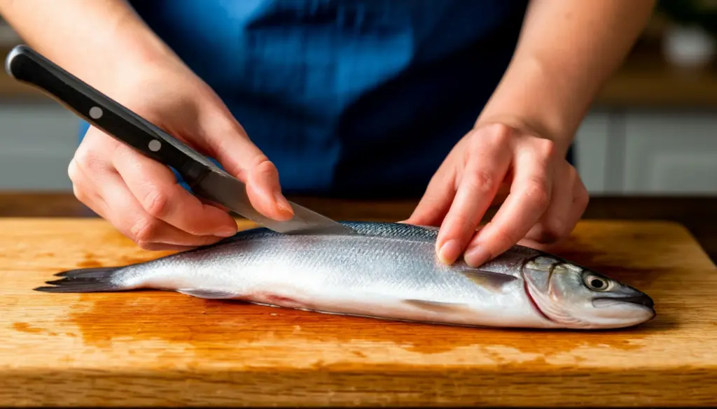 Чищу селедку всего за несколько минут: воспользовалась японским методом — в результате — филе без лишних трудностей