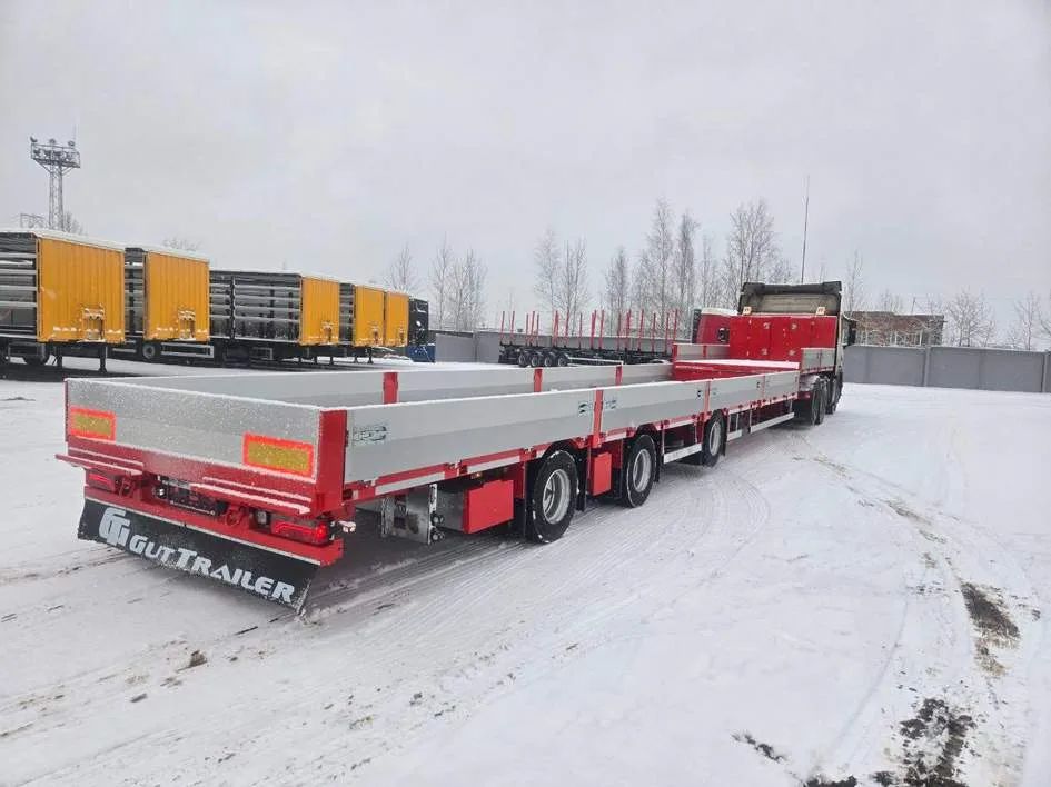В России дебютировал уникальный бортовой полуприцеп с рекордной грузоподъемностью