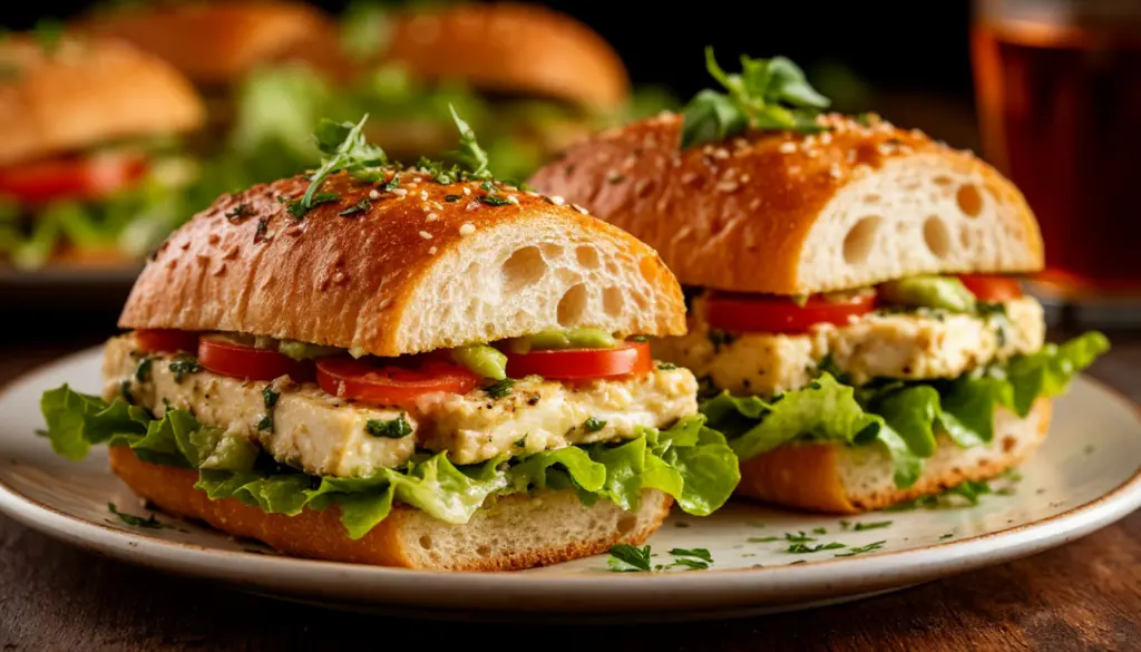 Закуска к вину за несколько минут: невероятные бутерброды «Цезарь» с ресторанным вкусом и оформлением