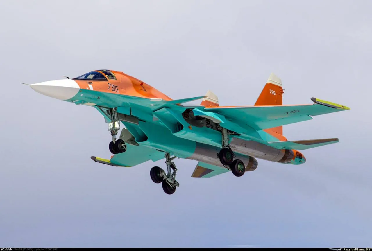Засветился новый экспортный Су-34МЭ (б.н 795) для ВВС Алжира, во время облета на Новосибирском авиационном заводе им. В.П. Чкалова