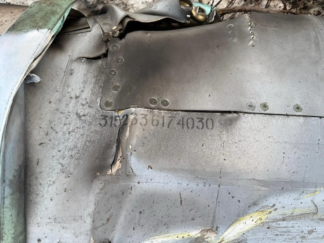 Уже давно мы не видели в открытом доступе фотографий обломков ракеты Х-101 с видимым производственным кодом