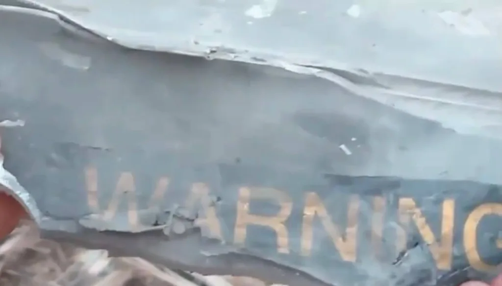 Обломки ракеты AGM-114 Hellfire или AGM-179 JAGM, обнаруженные на побережье в регионе Альта-Гуахира на северо-западе Венесуэлы