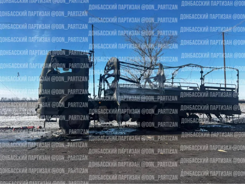 Поражение военного автотранспорта на автодороге в районе Петровки Первой