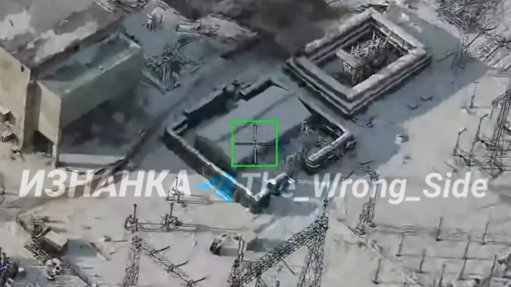 Удары «Гераней» по подстанции ПС 330/154/35 кВ «Днепр-Донбасс» в городе Запорожье