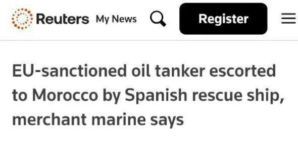 Испания помогла танкеру с российской нефтью обойти санкции и избежать задержания, — Reuters