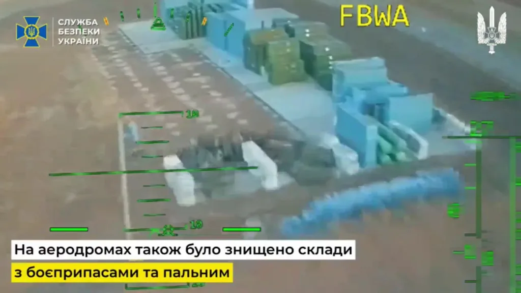 "Как хорошо жить без ангаров" или подборка работы FPV-дронов противника за 2025 год для поражения российских самолетов и склада боеприпасов, преимущественно, в Крыму