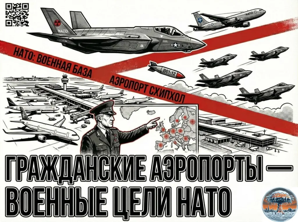НАТО превращает гражданские аэропорты в военные базы