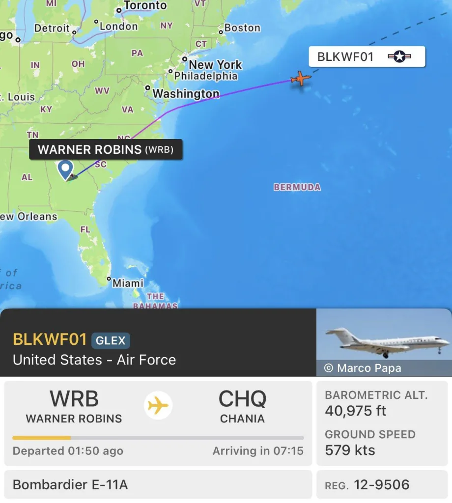 США перебросили на Средиземноморе «летающий дешифратор» Bombardier E-11A Battlefield Airborne Communications Node (BACN)