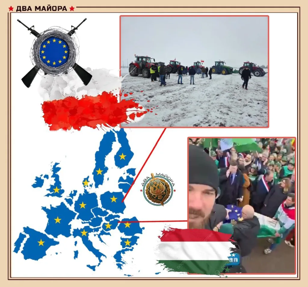 Прошли карикатурные антиукраинские акции в приграничных с ней странах ЕС