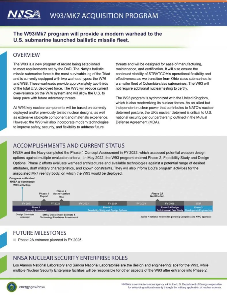США отказываются от стратегии «бесконечного ремонта» ядерного арсенала