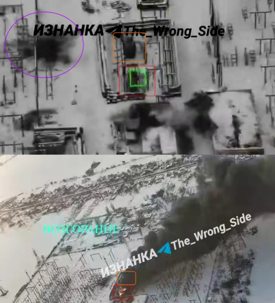 Удар БпЛА по энергоинфраструктуре у г.Запорожье, Запорожской области, предположительно, 17 января 2026г