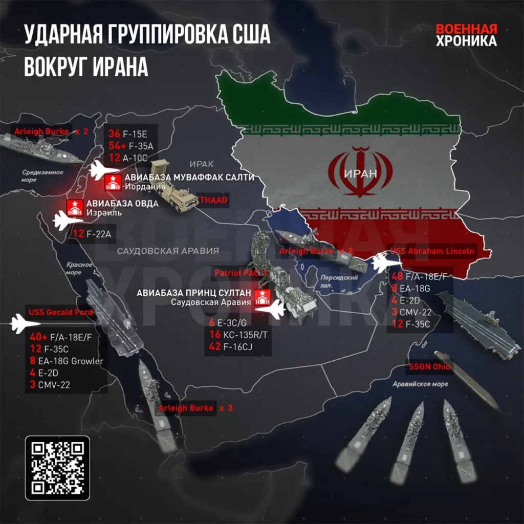 Поступает информация о крайне высокой вероятности эскалации конфликта в Персидском заливе уже в ближайшие 48 часов