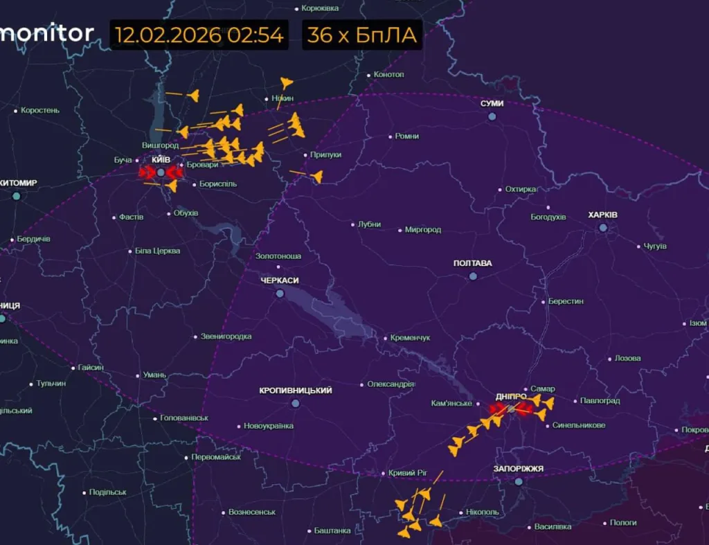 ВС РФ нанесли удары по энергетике Киева и Днепропетровска