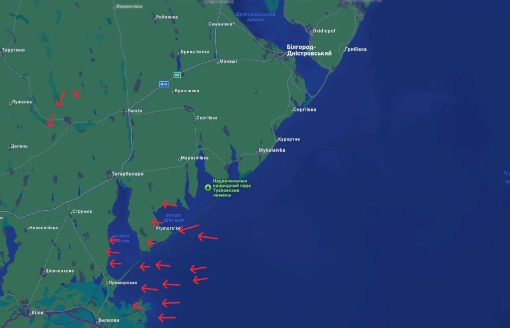 Около 20-и «Гераней» атакуют Одесскую область