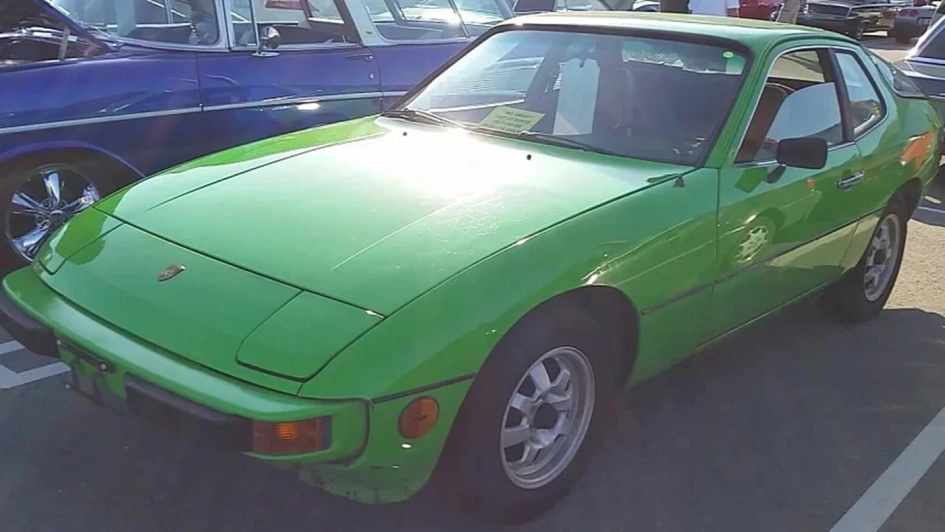 Редкий Porsche 924 1977 года в ярко-зеленом цвете: необычный экземпляр на рынке