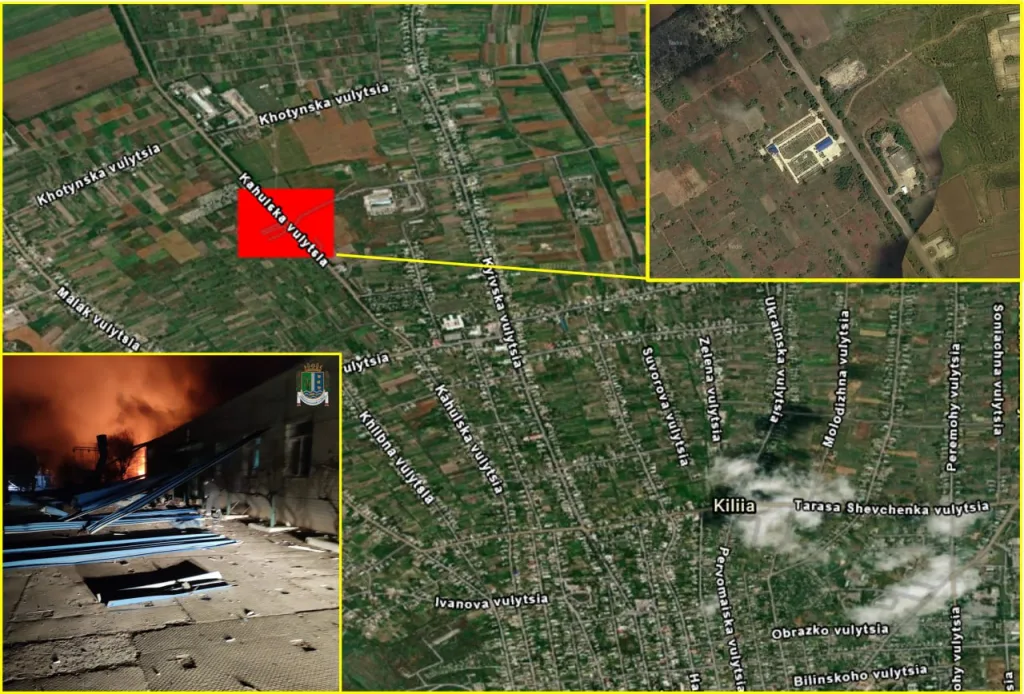 Ночью "Герани" атаковали объект энергетики в н.п. Килия Изюмского района Одесской области