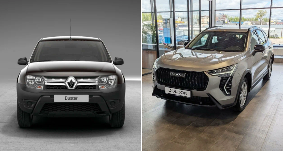 Сравнение кроссоверов Haval Jolion и Renault Duster на асфальте и бездорожье