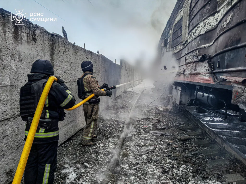 По поездам: ВС России атаковали БПЛА железнодорожную инфраструктуру в Конотопском районе Сумской области