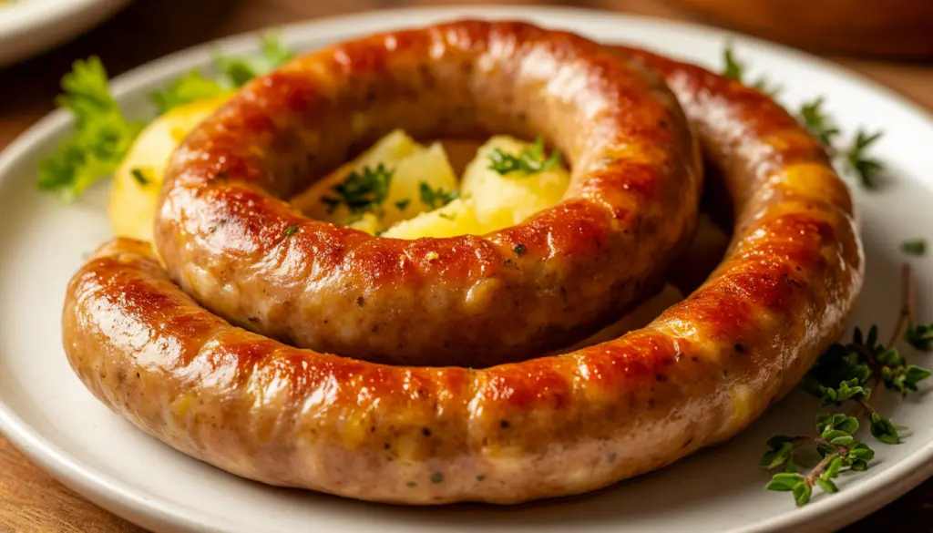 Домашняя колбаса с начинкой из картофеля и мяса: просто, сытно и очень ароматно