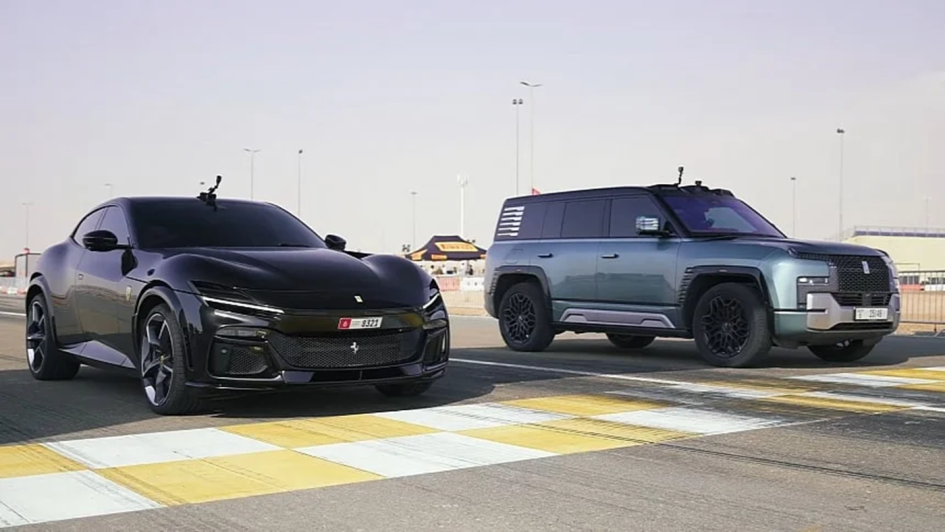 Китайский электрокроссовер с 1200 л.с. бросил вызов Ferrari Purosangue на дрэге