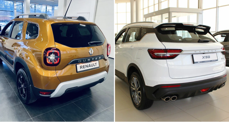 Renault Duster и Belgee X50: сравнение характеристик, оснащения и выбор для города
